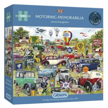 Image of Motoring Memorabilia Jigsaw Puzzle - 1000 Pieces