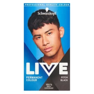 Image of Schwarzkopf Live Men Pitch Black 099 Permanent Hair Dye