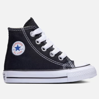 Image of Converse Toddlers Chuck Taylor All Star Hi - Top Tainers - Black - UK 10 Toddler