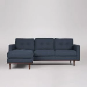 Image of Swoon Berlin Smart Wool Corner Sofa - Left Hand Side - Corner Sofa - Indigo