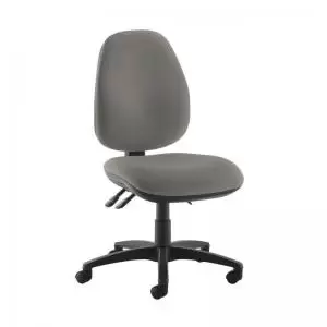 Image of Jota high back operator chair with no arms - Slip Grey