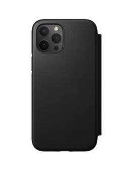 Image of Nomad Rugged Folio - Black Leather Magsafe iPhone 12 Pro Max
