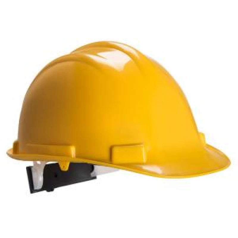 Image of Portwest Expertbase Wheel Ratchet Safety Helmet PS57YER Colour: Yellow
