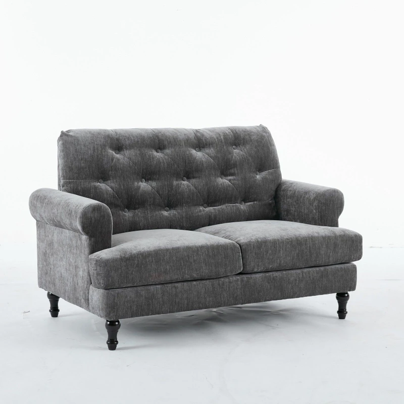 Image of Furniture One 8 Seater L-shape Aluminium Garden Corner Sofa Set-1 Corner+ 7 Middle, Grey A1356-M-3N-O