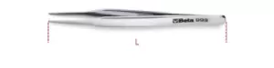 Image of Beta Tools 999 Acid & Magnetic Resistant Flat Round End Spring Tweezers 115mm