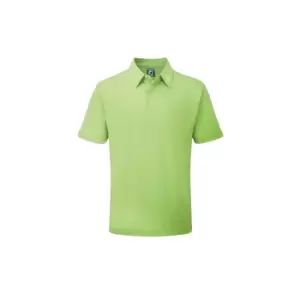 Image of Footjoy 2022 Stretch Pique Solid Polo - Lime - L