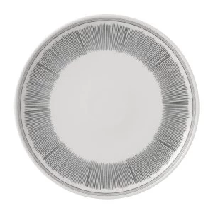 Image of Royal Doulton Ellen DeGeneres Grey Lines Plate 28.5cm Grey