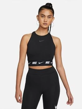 Image of Nike NSW AOP Crop Tee - Black, Size S, Women