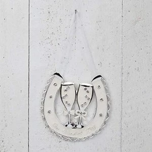 Image of Celebrations Silverplated Horse Shoe - Our Wedding Day