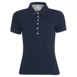Image of Barbour Womens Portsdown Top Navy/Silver Birch 16