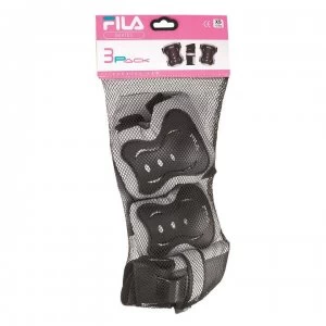 Image of Fila Skate Protection 3 Pack Junior - Silver
