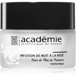Image of Academie Scientifique de Beaute Aromatherapie Night Infusion Rose Cream Regenerating Night Cream With Shea Butter And Rose Extract 30ml