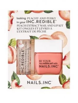 Image of Nails Inc Peachy And Perky Nail Polish Duo
