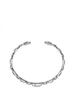 Image of Michael Kors Semi-Precious Sterling Silver Centre Back Hinged Cuff Bracelet