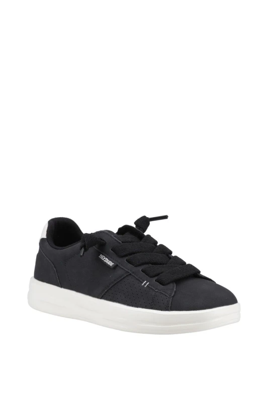 Image of HEYDUDE Womens Karina Duo Classic Trainer in Black Size: 4 Black Female 4