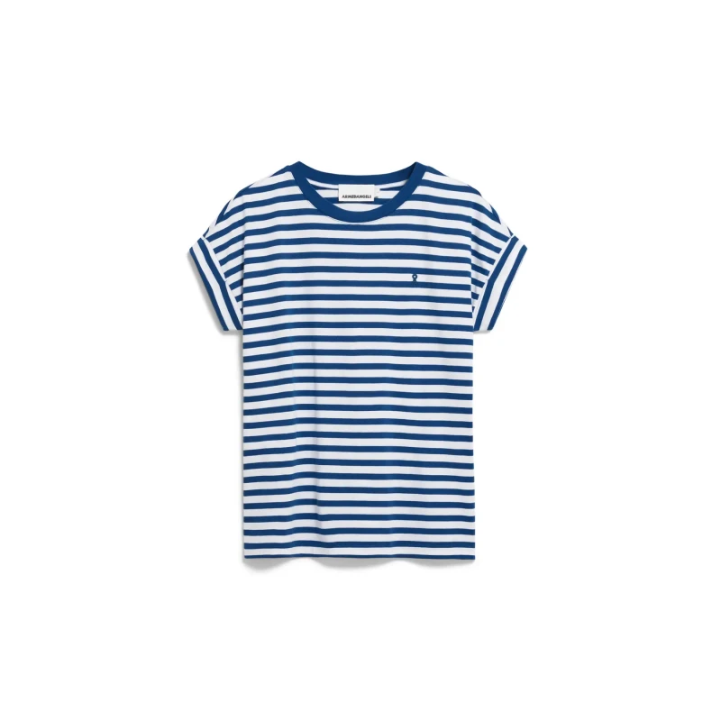Image of ARMEDANGELS Womens T-Shirt ARMEDANGELS Idaara Stripes Blanc Female L