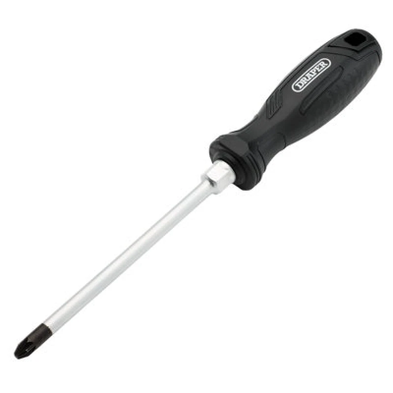Image of Draper 13524 Pozi Hard Grip Screwdriver, PZ3 x 150mm - 13524 13524