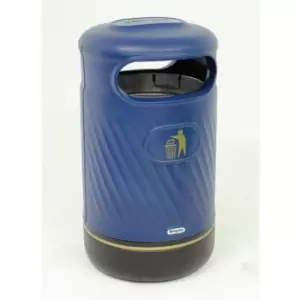 Image of Slingsby Harri Hooded Top Bin 100 Litre Capacity -Dark Blue
