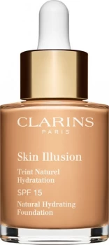 Image of Clarins Skin Illusion Natural Hydrating Foundation SPF15 30ml 105.5 - Flesh