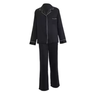Image of Bluebella Claudia Long Sleeve Pyjama Set - Black
