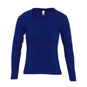 Image of SOLS Womens/Ladies Majestic Long Sleeve T-Shirt (M) (Ultramarine)