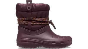 Image of Crocs Classic Neo Puff Luxe Boot Boots Women Dark Cherry 4