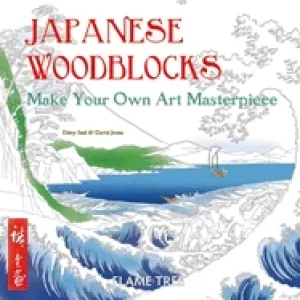 Image of japanese woodblocks art colouring book make your own art masterpiece