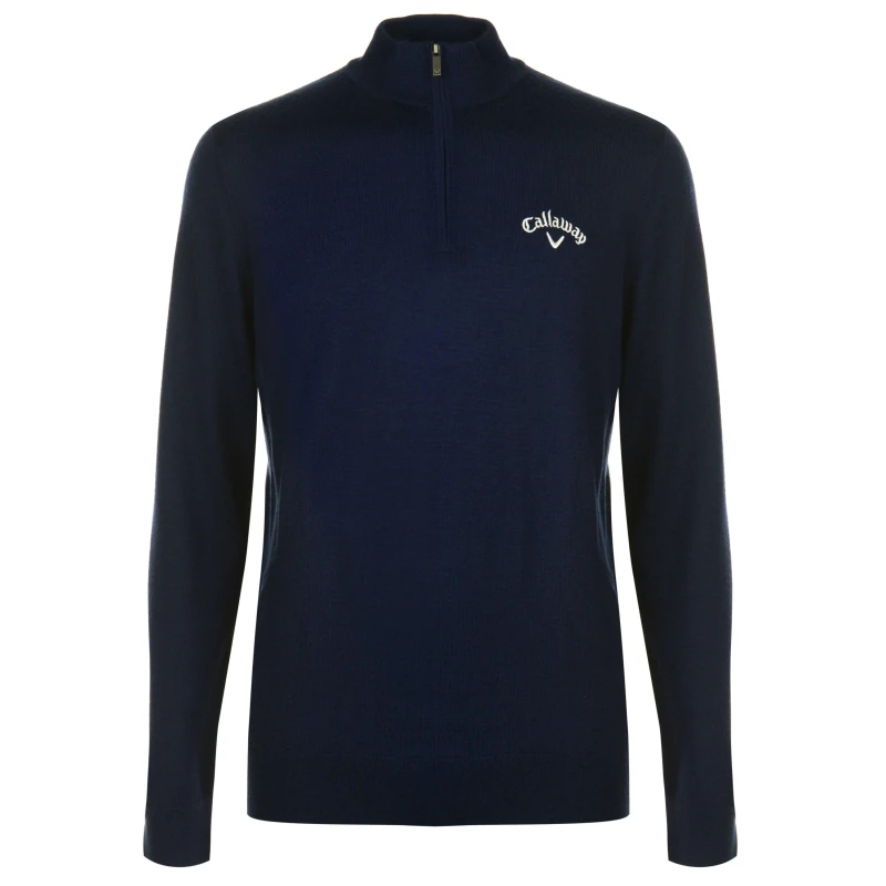 Image of Callaway Zip Sweater Mens - Blue Blue XL