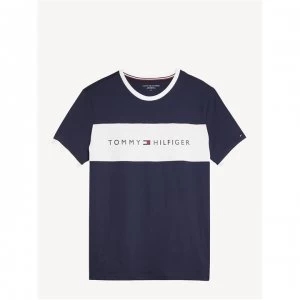 Image of Tommy Bodywear Neck Short Sleeve T Shirt - Navy Blazer