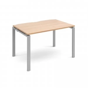 Image of Adapt II Starter Unit Single 1200mm x 800mm - Silver Frame Beech top