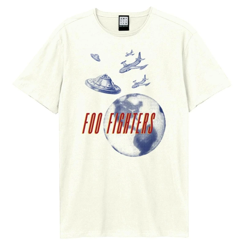 Image of Amplified Amplified Men This Is A Call B Side Foo Fighters Vintage T-Shirt in White Size: X-Small White XS Male 5063527531629