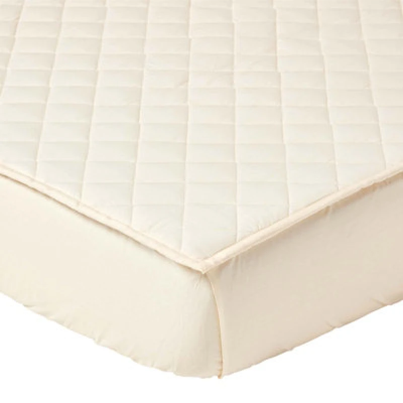 Image of Homescapes Organic 300 Tc Luxury Quilted Deep Fitted Single Mattress Protector