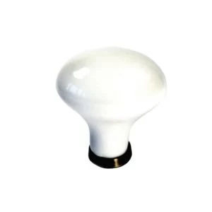 Image of BQ White Polished Knob Door knob W27.5mm Pack of 1