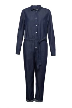 Image of Great Plains Darla Lightweight Denim Jumpsuit Blue