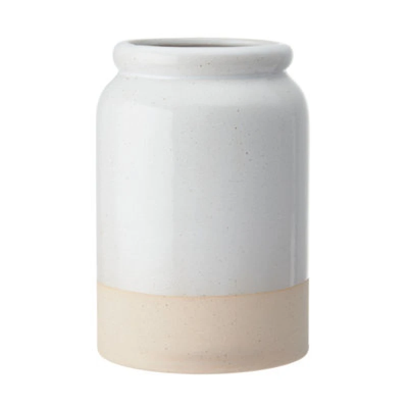 Image of Kitchencraft Idilica Stoneware Utensil Holder, Cream White unisex