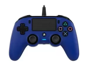 Image of Nacon Wired Compact PlayStation 4 Controller - Blue (PS4)