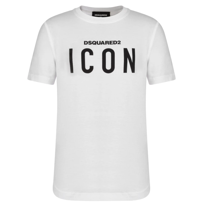 Image of DSquared2 Children's Icon T Shirt White DQ100 unisex 4 Yrs