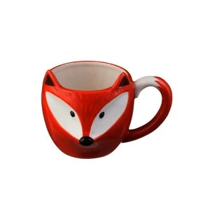 Image of Price & Kensington Fine Durable China 430ml Fox Woodland Hand Painted Mug Ceramic13.5 x 9 x 10 cm