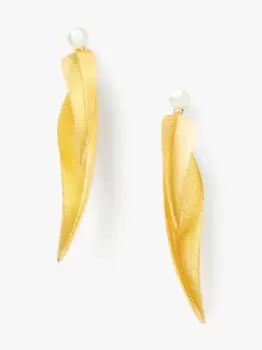Image of Kate Spade Palmer Statement Earrings, Gold, One Size