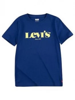 Image of Levis Boys Modern Vintage Logo T-Shirt - Blue