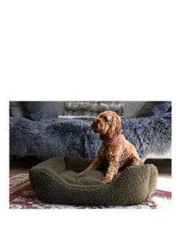 Image of Rosewood Green Pile Fleece Bed Sml