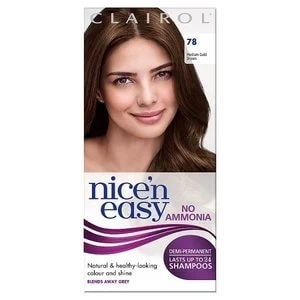 Image of Nice'n Easy No Ammonia Hair Dye Medium Golden Brown 78