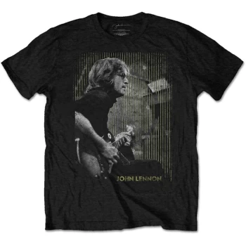Image of John Lennon - Gibson Unisex Medium T-Shirt - Black