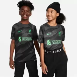 Image of Nike Liverpool Goalkeeper Home Shirt 2023 2024 Juniors - Black