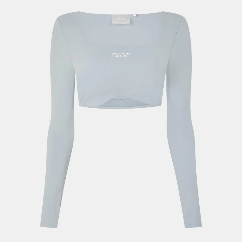 Image of Jack Wills LS Contour Top - Grey Grey 8