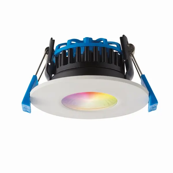 Image of Smart Shieldpro RGBW IP65 8W Outdoor Recessed Downlight Matt White Paint