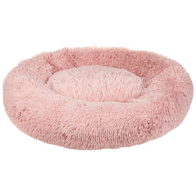 Image of Beliani Pet Bed Kulu Faux Fur Pink