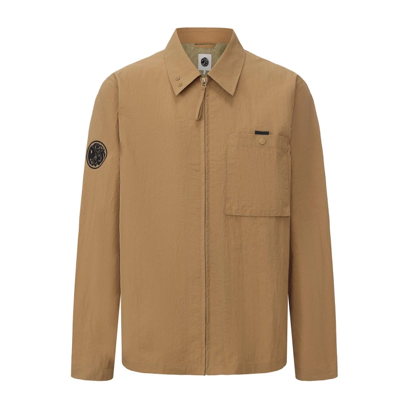 Image of Pretty Green Heaton Overshirt Mens Sand male Small