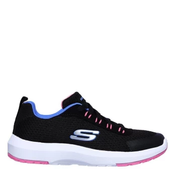 Image of Skechers Dyna Tread Junior Trainers - Black/Pink