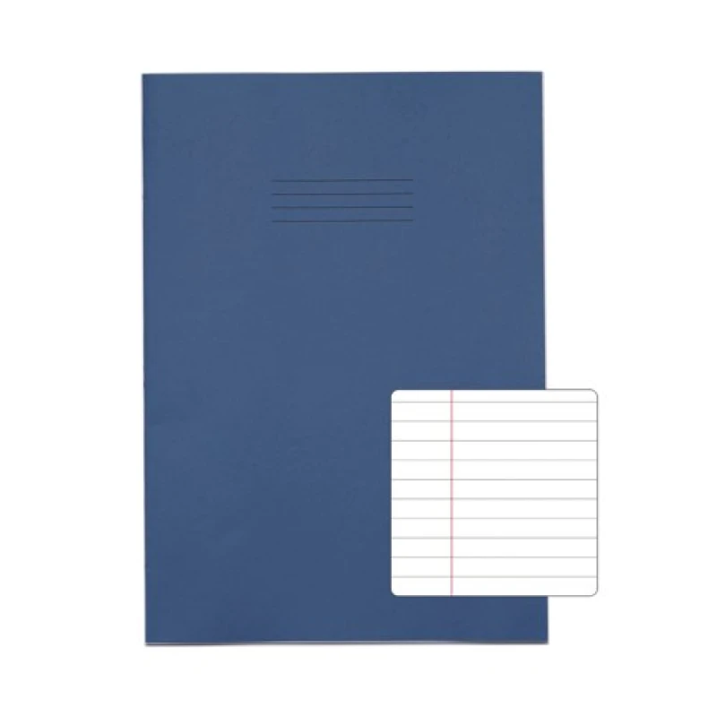 Image of Rhino A4+ Exercise Book 80 Page F8M Dark Blue (50 Pack) VDU080-277-2